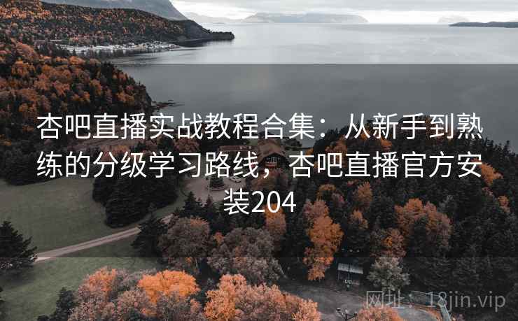 杏吧直播实战教程合集：从新手到熟练的分级学习路线，杏吧直播官方安装204
