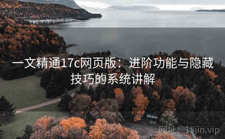 一文精通17c网页版：进阶功能与隐藏技巧的系统讲解