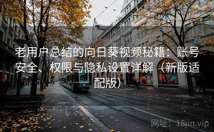 老用户总结的向日葵视频秘籍：账号安全、权限与隐私设置详解（新版适配版）