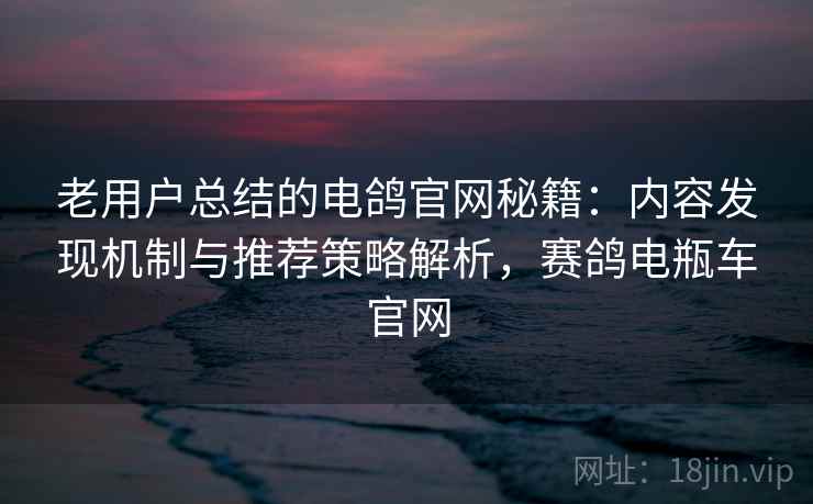 老用户总结的电鸽官网秘籍：内容发现机制与推荐策略解析，赛鸽电瓶车官网