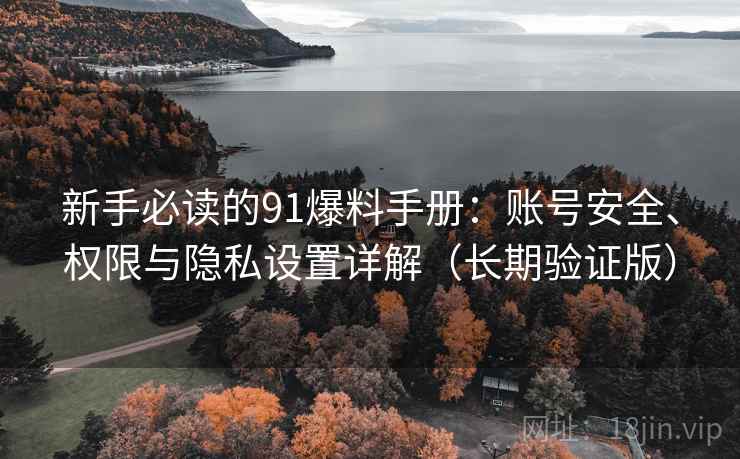 新手必读的91爆料手册:账号安全、权限与隐私设置详解(长期验证版) 新手必读的91爆料手册:账号安全、权限与隐私设置详解(长期验证版)